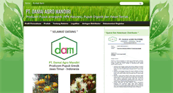 Desktop Screenshot of damaiagromandiri.com